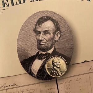 1943 Abraham Lincoln Head Steel Penny